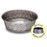 Loving Pets™ Ruff-N-Tuff® Diamond Plate Stainless Steel Dog Dish